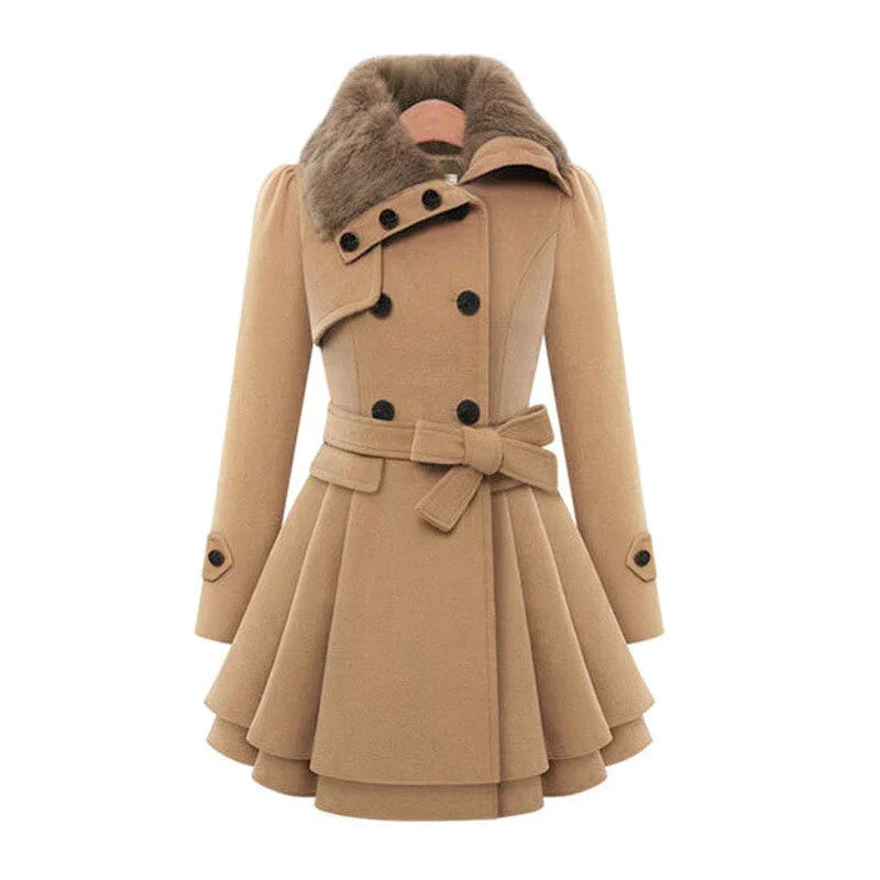 Juliette | Trench-coat chic en fourrure végane