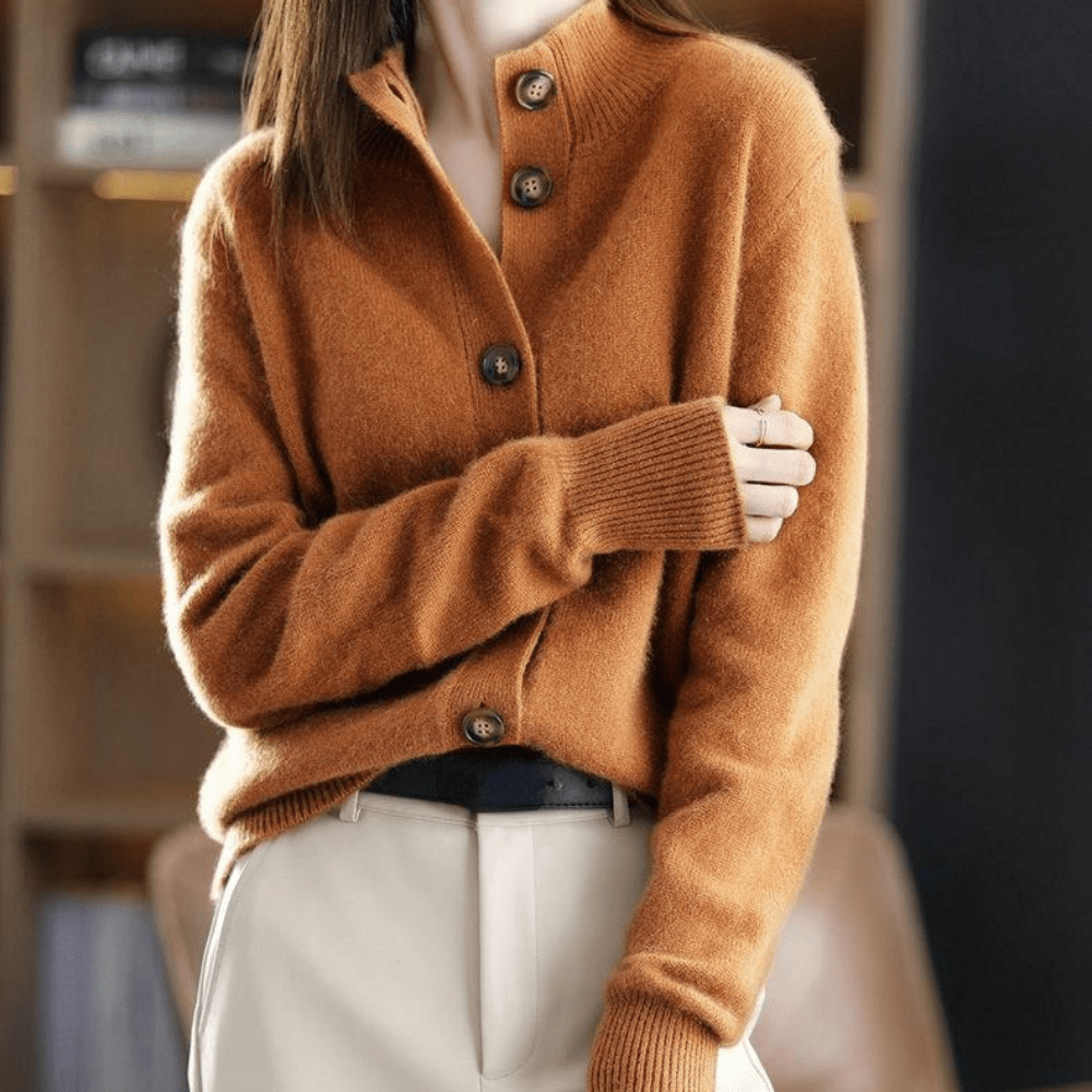 Annie™ | Gilet en Cachemire Tricoté