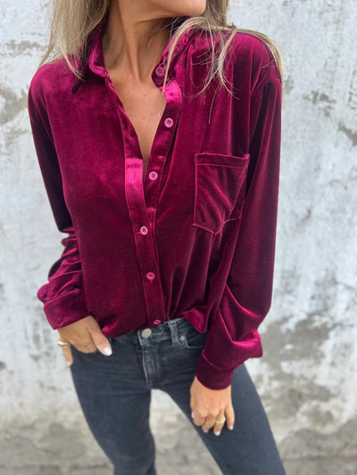 MARIANNE – BLOUSE EN VELOURS